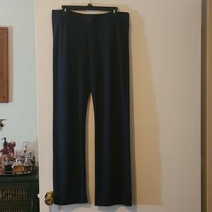 Navy Blue Straight Leg Dress Pants